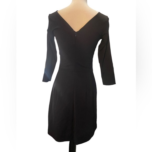 𝅺amanda Uprichard Red Black colorblock  Long Sleeve Dress Size Small - Picture 3 of 4